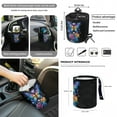 thumbnail image 4 of Renewold Butterfly Rose Music Notes 12 Pack Front Car Seat Cover Set with Steering Wheel Armrest Rear View Mirror Cover Seatbelt Pads Trash Can Air Vent Holder Coasters Key Chain Fit SUV Vans Sedans, 4 of 7