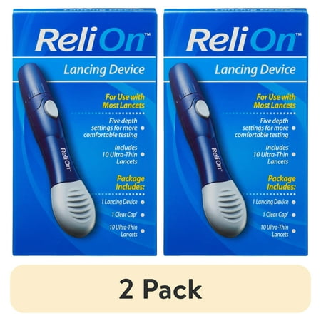 (2 pack) ReliOn Lancing Device