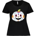 thumbnail image 3 of Inktastic Day Of The Dead Pumpkin Women's Plus Size T-Shirt, 3 of 5