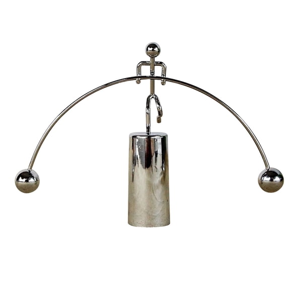 SIYTUAU Boules d'Équilibre Newton Berceau Physique Science Jouet Éducatif de Bureau Balançoire à une Jambe Pendule en Acier Métal Plastique Mouvement Cinétique Décor Cadeau de Bureau