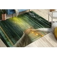 thumbnail image 4 of Landscape Rug, Bamboo Rug, Easy to Clean Rug, Cute Rug, Modern Rugs, Rugs, Green Landscape Rugs, Entry Rugs, Office Decor Rug, Home Decor, 3.3'x9.2' - 100x280 cm, 4 of 8