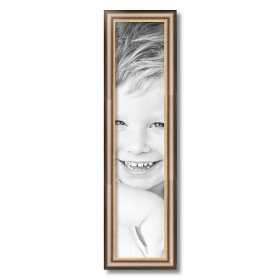 ArtToFrames 6x27" Anique Silver Picture Frame, Silver Wood Poster Frame, with Regular Acrylic and 2 (FBPL-4964)