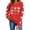 Red-3, variant on Aofany Women Valentine's Day Pullover Sweatshirts Heart Print Sweater Tops Long Sleeve Crewneck Shirts Fashion Loose Blouse Sweatshirt