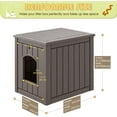 thumbnail image 4 of Dog House,Outdoor & Indoor Dog Kennel Furniture, Weatherproof Kennel Furniture for Small to Medium Dogs, Easy to Assemble & Clean,Black, 4 of 12