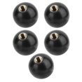 thumbnail image 3 of 5pcs Black Round Ball Engineering Plastic Lever Knob M10*35 Machine Tool Replacement, 3 of 5