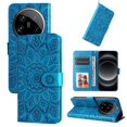 thumbnail image 3 of Funda tipo cartera GANGXUN para Xiaomi 14 Ultra , diseño girasol, cuero PU, soporte, cierre magnético, tarjetero, 3 of 5