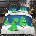 thumbnail image 3 of Cartoon Christmas Bedding Set D Comforter Sets with Pillowcase Microfiber Comforter Set Zipper Closure, 3 of 5