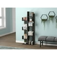 thumbnail image 2 of Safdie & Co. 57"H 8-Staggered Concept Wall Shelf in Dark Grey, 2 of 4