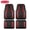 Red, variant on Rubbermaid Car Floor Mats, Heavy Duty Rubber Car Floor Mats Set,Injection Molded Aluminum Film All Weather Floor Mat, Waterproof Universal Trim-to-Fit Automotive SUV Sedan Van,Black