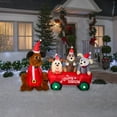 thumbnail image 2 of Home Accents Holiday 7 FT LED Puppy Wagon Scene, 2 of 2