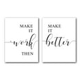 thumbnail image 1 of Make It Work Make It Better Set of 3 Posters 18 x 24 Inches Minimalist Art Typography Art Bedroom Wall Art Romantic Gift Home Wall Art Poster, 1 of 4