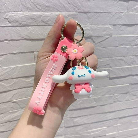 New Kawaii Sanrio Hello Kitty Kuromi Melody Cake Series Keychain