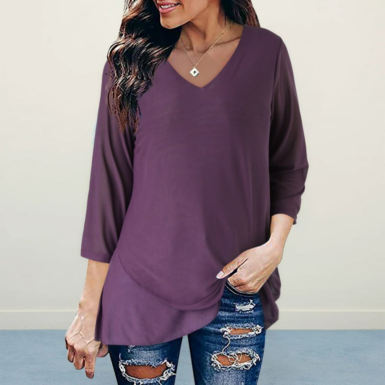 Elegant Solid Mesh O Neck Tops Elegant Solid Mesh O Neck Tops