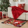 thumbnail image 3 of Lunxisen 4 Pcs Christmas Kitchen Rug and Mat Set Winter Welcome Absorbent Anti Fatigue Winter Bathroom Mat Non Slip Washable Rug for Xmas Party Decor, 3 of 8