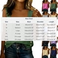thumbnail image 3 of Women's Square Neck Tank Tops Summer Casual Sleeveless Top Women's Solid Color Buttoned Cotton Linen Tank Top, 3 of 8