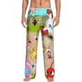 thumbnail image 2 of Lsque Pikmin Print Men's Pajama Pants, Lounge Pant - Comfortable Home Wear,Elastic Waistband, Stylish Design-Medium, 2 of 9