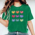 thumbnail image 4 of Womens Tops Dgankt Women's Valentine's Day Short Sleeve T-Shirt Letter Printed Solid Color Tops Short Sleeve Round Neck Tops, 4 of 6