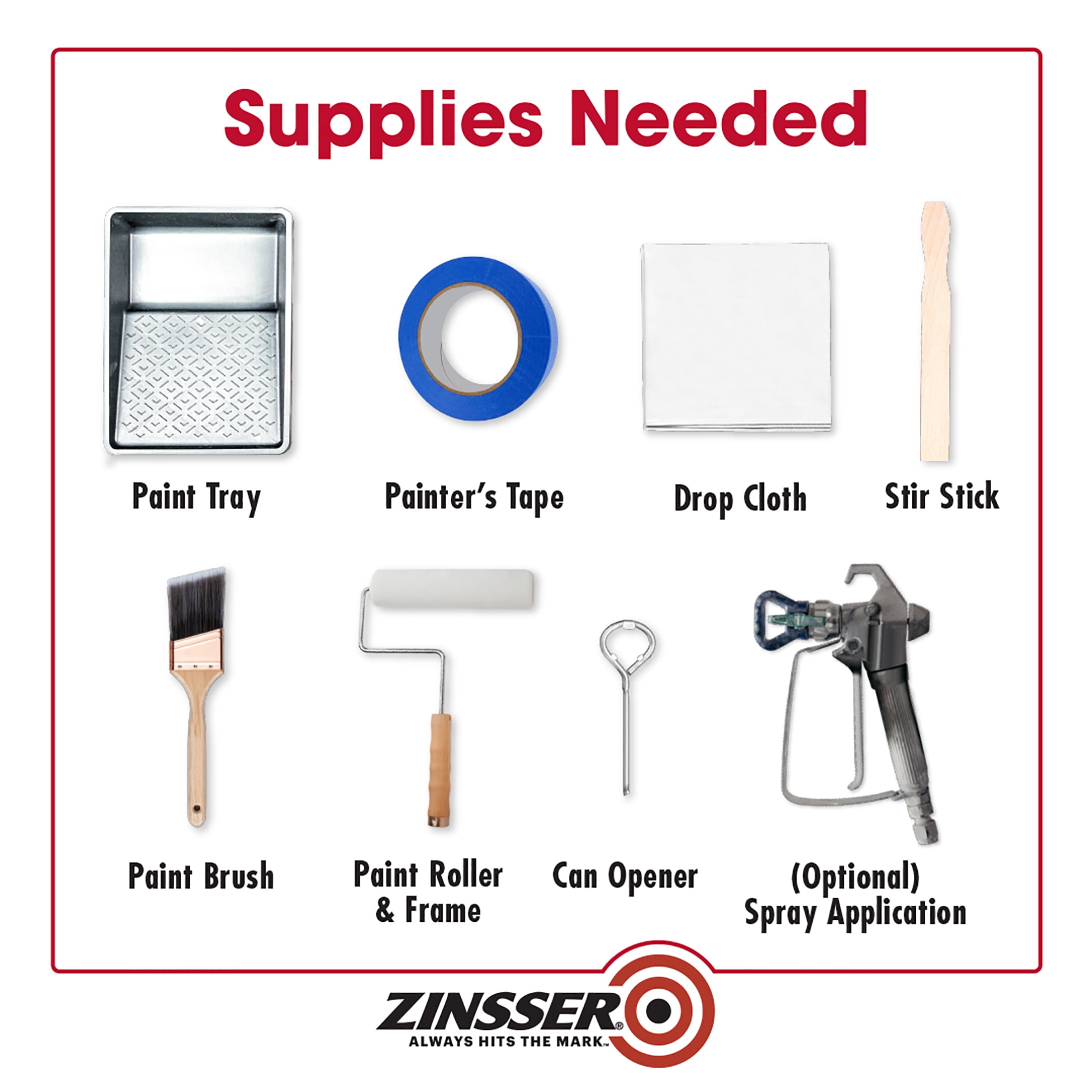 6 Pack, White, Zinsser Flat BIN Shellac Primer- Quart