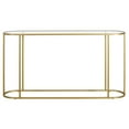 thumbnail image 4 of Evelyn&Zoe Erikson 54" Wide Rectangular Console Table, Brass, 4 of 5