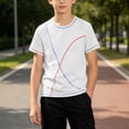thumbnail image 5 of DAETIROS Boys Quick Dry Athletic Shirts Short Sleeve Crew Neck Workout T-Shirt Cooling Lightweight Sporty Summer Tee, 5 of 8