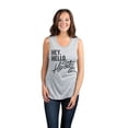 thumbnail image 2 of Thread Tank Hey Hello Howdy Women's Sleeveless Muscle Tank Top Sport Grey Small, 2 of 4