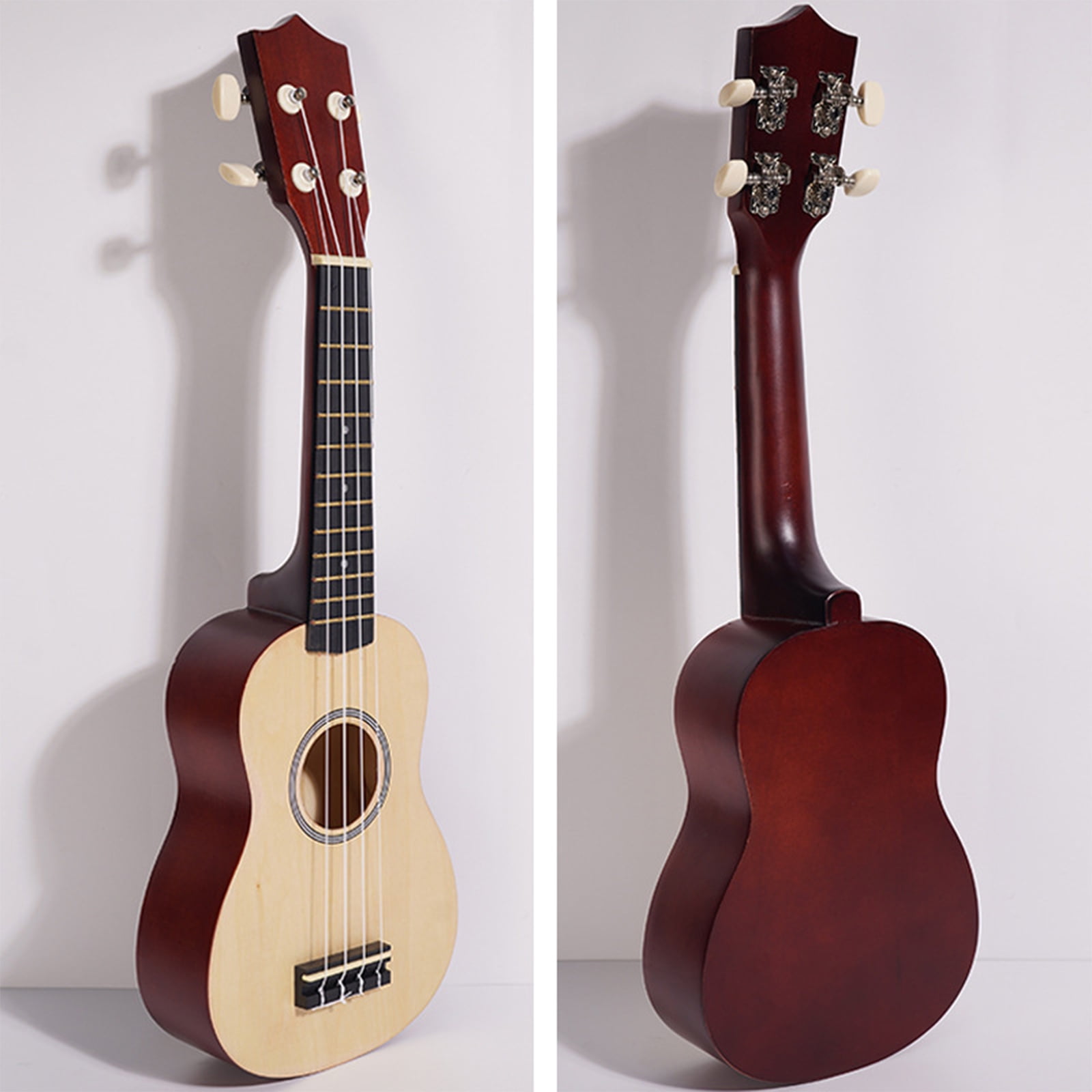21Inch Ukulele Home Practice Ukulele Portable Learning Guitar Texture for Music Students and Travel Enthusiasts