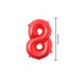 thumbnail image 4 of Cateissary Globos de aluminio digitales de 16 pulgadas para feliz cumpleaños, figuras de globos con número de oro rosa de aire, decoraciones para fiesta Kits de decoración para fiestas rojo ocho Cateissary HA002665-38, 4 of 6