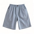 thumbnail image 5 of Bovxnpu Girls Summer Capris Wide Leg Pants Linen Cotton Girls Shorts Casual with Pockets Loose Pants, 5 of 8