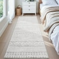 thumbnail image 1 of xianlin-Tchido Tapis de Couloir 2x6 Ft Coureur Boho Lavable Tapis de Couloir Antidérapant Tapis d'Entrée Tapis de Chevet Gris, 1 of 4