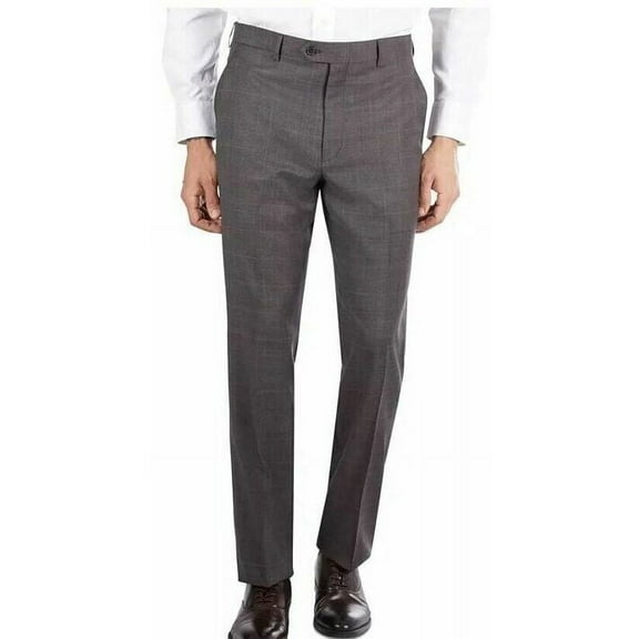 Lauren Ralph Lauren Mens Classic-Fit Dress Pants Brown Blue Size 32x32 MSRP $190