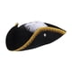 thumbnail image 4 of FELTECHELECTR Sombrero pirata con pluma de Halloween para fiestas de cosplay y máscaras, accesorio de disfraz de pirata cómodo y elegante, adorno para gorro de carnaval., 4 of 5