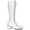 White 01, variant on Womens Halloween White Patent Retro Boots size 10