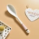 thumbnail image 5 of Cuchara de Postre de Cerámica Cucharas de Cena con Mango Largo Juego de 3 Cucharas de Porcelana con Mangos de Tres Colores Diferentes Cuchara for Comer Postre Aperitivos Cereales, 5 of 6