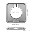 thumbnail image 2 of Raindrops 4Set Square Gas Range Drip Pan for Heat Resistant 11.8x11.8x0.5in, 2 of 7