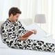 thumbnail image 5 of Balery Cow Pijama para Hombre de Dos Piezas con Manga Larga, Conjunto de Dormir y Descanso Suave con Bolsillos-Medium, 5 of 6