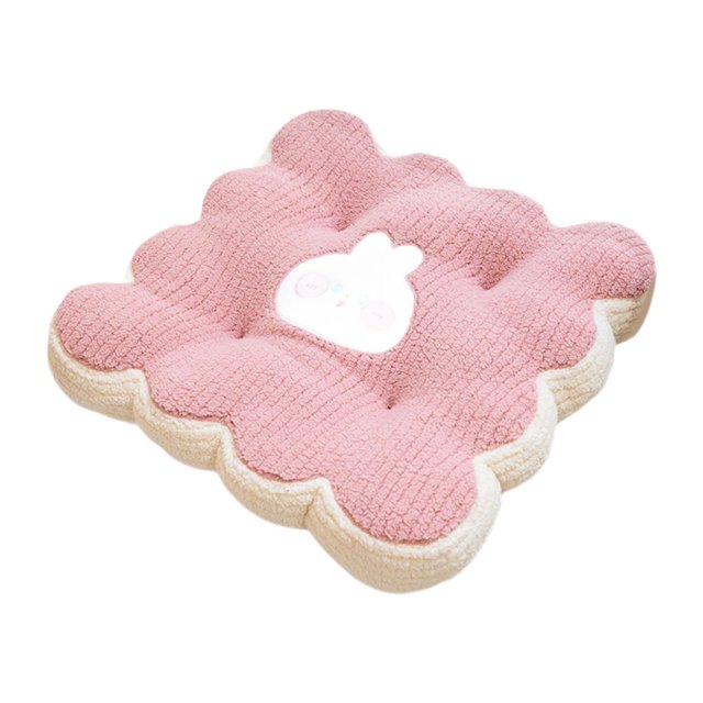 Cojín de asiento lindo suave antideslizante cómodo cojines de almohada cojín de silla de oficina Rosa