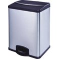 thumbnail image 1 of Hometrends 36 Litre Stainless Steel Garbage and Recycling Bin, Dual Compartment Garbage Can, Constructed with plastics liners for durability, Finger print resistant, Soft Close Lid, 1 of 5