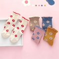 thumbnail image 6 of [Breathable Floral Socks] 5Pairs Youngsters' Breathable & Soft Crew Socks - Fashionable Floral Design, Perfect for Spring/Summer -, 6 of 7