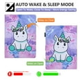 thumbnail image 4 of Dteck Case for iPad 9.7 2018 2017 / iPad Air 2 / iPad Air, Folio Stand PU Leather Case Soft TPU Back Cover with Auto Sleep Wake for iPad 9.7 inch (6th Gen, 5th Gen)/iPad Air 2/iPad Air,Cute Unicorn, 4 of 8