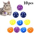 thumbnail image 2 of 10PCS Cat Ball Toy Training Hollow Cat Interactive Toy Cat Bell Toy for Kittens, 2 of 10