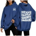 thumbnail image 2 of WEAIXIMIUNG Robes Sweat-Shirt pour Femmes 2025 Hoodie Décontracté à Col Rond avec Poche Imprimé Lettres Anglaises, 2 of 5