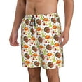 thumbnail image 2 of Naloa Holiday Thanksgiving Turkey Men's Beach Shorts, Surfing shorts, Swim trunks, Quick Dry Swim Trunks for Surfing Beach Fun - Large, 2 of 9