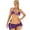 #0534-Purple, variant on Pincandy Womens Racing Rash Guard Two Piece Tankini Long Sleeve Printed Double Layer Bottom Stretchy Waterproof UV 50 for Surfing Diving Beach Sports
