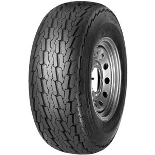 20.5X8.00-10 Loadstar Trailer Tire LRE on 4 Bolt White Wheel 
