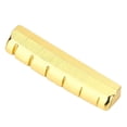 thumbnail image 2 of GOOHOCHY 6 String Folk Guitar Brass Bridge Saddle and Nut and 6pcs Guitar Bridge 02107 (Golden), 2 of 8