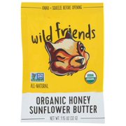 Wild Friends Nut Butter, Honey Sunflower, Organic, 1.15 Oz