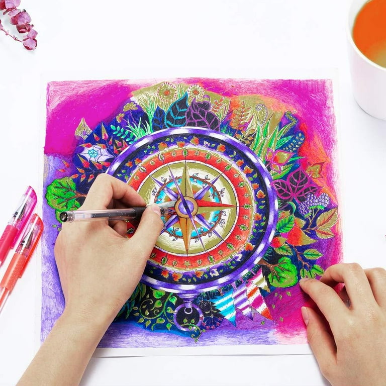 Adult coloring 2024 books and pens