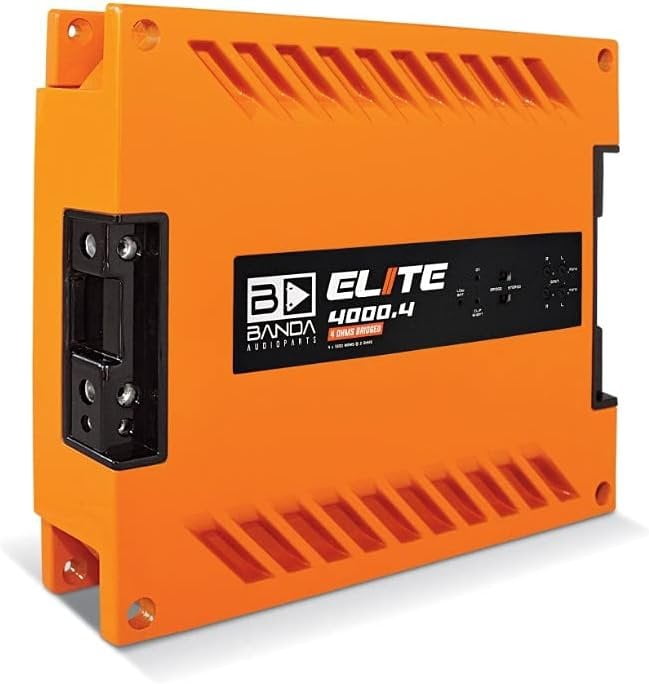 Banda BD800.42OHMORANG 800W 4 Channel 2 Ohms Bass Car Amplifier, Orange