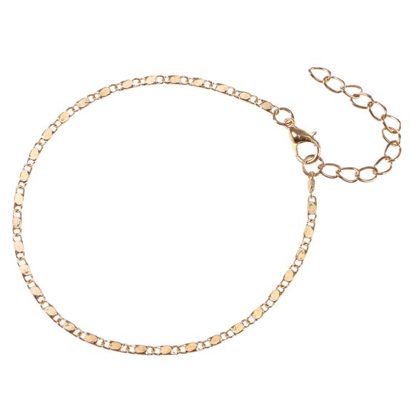 ETHZZLE Stylish Adjustable Ankle Chain Bracelet for Girls, 1 Piece Trendy Ankle for Casual Wear