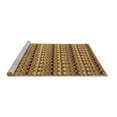 thumbnail image 2 of Ahgly Company Machine Washable Indoor Square Abstract Brown Modern Area Rugs, 6' Square, 2 of 4